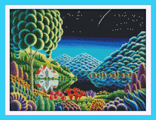 Fantastic scenery(3) cross stitch kit 14ct 11ct count printed canvas stitching embroidery DIY handmade needlework 2024 - buy cheap