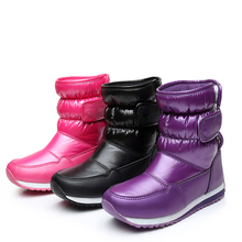 Новые зимние детские ботинки, теплые толстые Водонепроницаемые Ботинки Martin для девочек и мальчиков, модная мягкая обувь с пряжкой, детские зимние ботинки 2024 - купить недорого