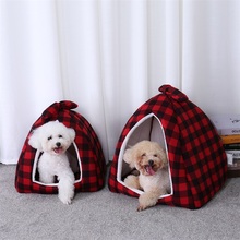 Soft Pet Home Dog Bed Puppy Dog Kennel Non-slip Pet Bed House For Dog Cat With Removable Cushion Mat Warm Pet Nest Chihuahua 2024 - buy cheap