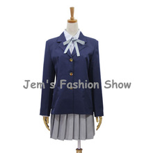 Design de anime! Fantasia de cosplay hirasawa yui, roupa escolar para festa de halloween (blazer + camisa + saia + gravata) 2024 - compre barato