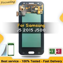 Pantalla LCD Super AMOLED 100% probada para Samsung Galaxy J5 2015, J500, J500F, J500FN, J500H, J500M, digitalizador de pantalla táctil 2024 - compra barato