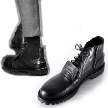 2018 г., британский стиль, мягкие мужские короткие ботинки из натуральной кожи, популярная зимняя обувь Martin, бесплатная доставка 2024 - купить недорого