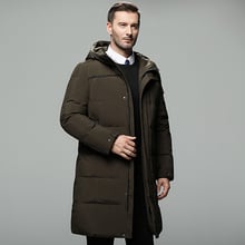 Russia winter jacket for men casual business long coat men windbreaker thick men's down jacket doudoune homme male oversize 5XL 2024 - buy cheap