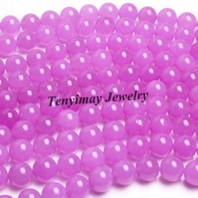 Fashion 10mm violeta jadeja contas para fazer joias frete grátis 5 fios/lote (40pcs/fio) 2024 - compre barato