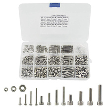 480pcs New Hex Socket Screws M2 M3 M4 Stainless Steel Head Cap Screw Nut Set With Box 2024 - buy cheap