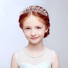 Brand Crystal Tiara Hairband Kid Girl Bridal Princess Prom Crown Party Accessories Children Princess Prom Crown 2024 - buy cheap