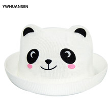 YWHUANSEN Cute Panda Baby Girls Boys Bucket Hats Fashion Beach Kids Summer Travel Sunscreen Caps Hot Offers With Free Shipping 2024 - buy cheap