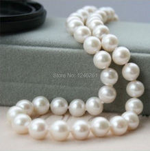 9-10mm blanco Akoya cultivado perla Shell collar cuerda cadena cuentas joyería diseño Piedra Natural 18 pulgadas (mínimo Order1) 2024 - compra barato
