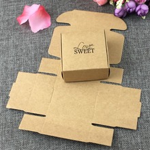 Caja de papel para embalaje de galletas, jabón hecho a mano, dulces, para fiesta, regalo pequeño, avión, 50 unids/lote 2024 - compra barato