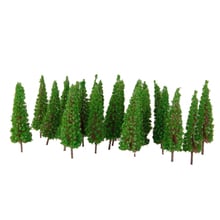 50 pcs Train Layout Model Tree 1:100 HO OO Scale Garden Wargame Diorama Scenery 2024 - buy cheap