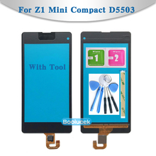 Substituição de alta qualidade de 4.5 "para sony xperia z1 mini compact d5503 com sensor de toque e painel de lente de vidro exterior 2024 - compre barato