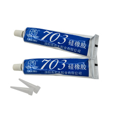 2pcs 703 Adhesive Silicone Rubber High Temperature Resistant White Waterproof Strong Electronic Sealant For Glass Metal Plastic 2024 - buy cheap