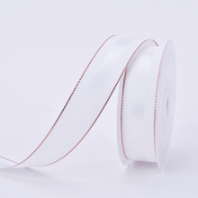 1-1/2" inch (38mm)  rose gold edge with satin plain color grosgrain ribbons 2024 - buy cheap