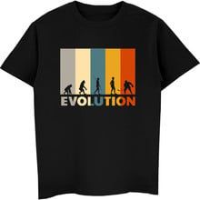 Mankind Evolution Ice Hockeyer T-Shirt 80s Vintage Retro Funny Clothing Casual Short Sleeve T Shirts Hip Hop Tees Tops 2024 - buy cheap