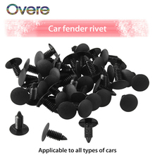 Overe 50X Auto Bumper Clips Fasteners & Car Door Trim Panel Fender Rivet For Fiat Punto 500 Volkswagen VW Polo Passat B7 B8 2024 - buy cheap