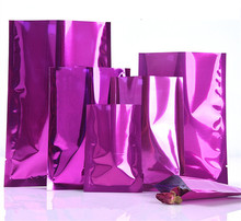 100 шт Открытый Топ глянцевый фиолетовый мешок из алюминиевой фольги травяная медицина порошок упаковочная сумка фиолетовый термогерметичный вакуумный мешок 2024 - купить недорого