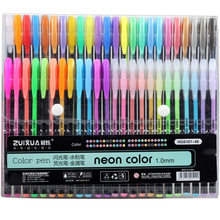 Rotulador fluorescente de neón para bocetos, 48 colores, pintura, dibujo, papelería, bolígrafo, delineador kawaii, conjunto de manualidades 2024 - compra barato