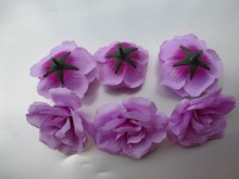 Cabezas de flores artificiales de seda para decoración del hogar, rosas de té pequeñas de Color púrpura, Diy, 10 Uds. 2024 - compra barato