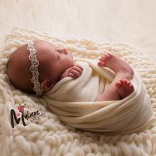 100% Wool Soft Newborn Infant Blankets Photography Prop Basket Woolen Filler Stuffer Baby Soft Backdrop Photo Shoot Accessories 2024 - buy cheap