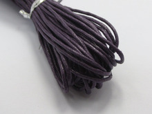 50 Meters Dark Purple Waxed Cotton Beading Cord 1.5mm Macrame Jewelry String 2024 - buy cheap
