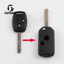 New Style 2 Buttons Modified Flip Folding Remote Key Shell Case  For Honda Accord CRV Odyssey 2024 - buy cheap