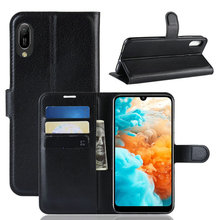 Funda de teléfono tipo billetera para Huawei Y6 Pro 2019 Y6 2019 Y6 Prime 2019, Funda de cuero con tapa para Huawei Honor 8A Pro Play 8A 2024 - compra barato