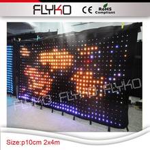 flexible screen indoor led screen p10cm led stage backdrop/led video curtain for dj booth 2024 - buy cheap