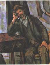 Paul Cezanne Oil Painting Reproduction,handmade oil painting,man-smoking-a-pipe,canvas oil painting 2024 - buy cheap