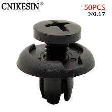 CNIKESIN 50pcs 8mm Universal auto bumper Screw Fastener  Clips Fender Bumper cover for Mazda Honda Accord Civic CRV Car styling 2024 - buy cheap