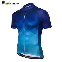 Weimostar Blue Bike Team Racing Cycling Jersey Shirt Summer MTB Bicycle Clothing Ropa Ciclismo Quick Dry Mountain Bike Jersey 2024 - buy cheap