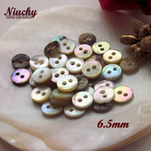 Niucky mini botões de concha, de alta qualidade, 6.5mm/7.8mm, t2 class akoya, com 2 furos, para costura 2024 - compre barato