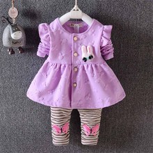 BibiCola baby girls clothing set autumn infant clothing casual toddle children's set costume for kids jacket+pants cartoon 2pcs 2024 - buy cheap