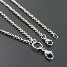 316L Stainless Steel Two Lobster Clasp Locket Chains Stainless Steel RoloO Chains Necklace For Charms Jewelry 45-120cm 2024 - buy cheap