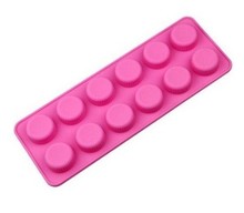 12 Cavities Round Shape Silicone Cake Baking Mold Cake Pan Muffin Cups  Soap Moulds Biscuit Chocolate Ice Cube Tray DIY Mold 2024 - buy cheap