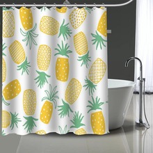 Custom Pineapple Shower Curtain Modern Fabric Bath Curtains Home Decor Curtains With hook More Size High Quality 2024 - buy cheap