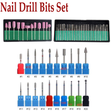 Multi-shape Nail Drill Bits Multi-quantities Nail Drill Set For Nail Polish Rotary Burr Cuticle Cutter For Manicure Accessory YT 2024 - buy cheap