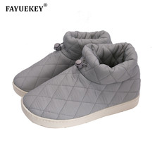 FAYUEKEY Autumn Winter Home Cotton Ladies Slippers Women Indoor Outside Floor Bedroom Couples Slipper Flat Shoes Girls Gift 2024 - buy cheap