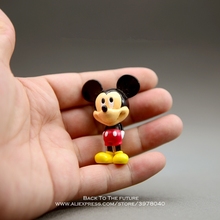 Disney boneco do mickey mouse 5.3cm, mini boneco de ação, decoração de anime de postura, coleção de estatueta de brinquedo para crianças meninos, presente 2024 - compre barato