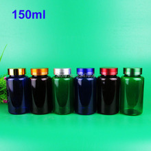 Botella rellenable de plástico para cosméticos, envase portátil de medicina conveniente, cápsulas/pastillas/tabletas, 150ml/cc 2024 - compra barato