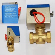 DN20(G 3/4") AC220V 2 way 2 wire fan coli motorized valve/shutoff structure brass valve for automatic control HVAC system 2024 - buy cheap