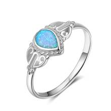 Женское Винтажное кольцо Marcatsa с волшебным камнем и лунным камнем, кольца с Синим Опалом, свадебное украшение бижутерия, подарок на Рождество 2024 - купить недорого