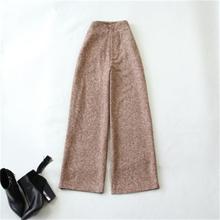 Calça casual feminina, calça comprida de cintura alta de alta qualidade, plus size, para primavera, feminina 2024 - compre barato