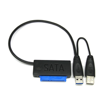 Unids/lote-conector convertidor USB 200 a SATA, 7 + 15, 22 Pines, con Cable de alimentación USB, para SATA 3,0 de 2,5 pulgadas, HDD, Controlador de disco duro, SSD, 3,0 2024 - compra barato