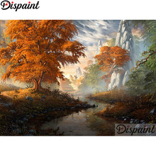 Dispaint Full Square/Round Drill 5D DIY Diamond Painting "Tree mountain scenery" Embroidery Cross Stitch 5D Home Decor A21309 2024 - buy cheap