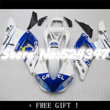 Blue white Body For 98-99 YZF-R1 YZF 1000 R1 98 99 A98183 Blue black YZFR1 1998 1999 YZF1000 YZF R1 Fairing Kit 2024 - buy cheap