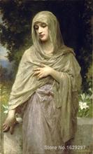 Pintura de retrato famoso modestia de William Adolphe Bouguereau pintado a mano de alta calidad 2024 - compra barato