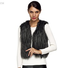 MwOiiOwM Fashion Womens Ladies Faux Fur Short Vest sleeveless Jacket Coat 5Sizes drop shipping 53 2024 - buy cheap