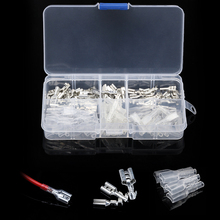 120/270pcs 2.8mm/4.8mm/6.3mm Female/Male Spade Terminals Connectors Crimp Terminals With Insulating Sleeve  Assortment Set 2024 - buy cheap