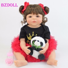 55cm silicone cheio reborn bebês boneca meninas boneca vinil recém-nascido princesa bebe vivo presente de aniversário banhar brinquedo 2024 - compre barato