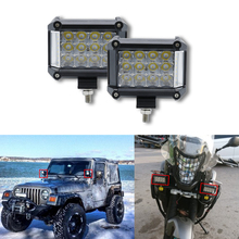 Barra de luz LED para todoterreno, Faro de conducción de inundación de 3 filas, 4 pulgadas, 57W, para Jeep, camiones, barco, ATV, 4x4, 4WD, 12v, 24v 2024 - compra barato